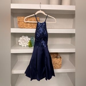 Navy Blue Homecoming dress. Size 1/2. B Darlin.